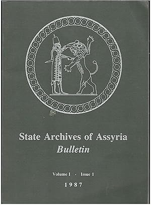 Seller image for State Archives of Assyria Bulletin. Vol. I - Issue 1; 1987 for sale by BookStore Jerusalem