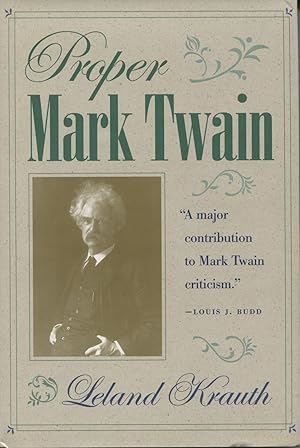 Immagine del venditore per Proper Mark Twain venduto da Kenneth A. Himber