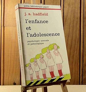 Seller image for L'ENFANCE ET L'ADOLESCENCE for sale by Livres 113