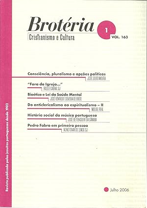 BROTÉRIA - Cultura e Informação. nº 1 - Vol. 163. Julho 2006