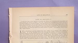 Imagen del vendedor de Life On Broadway a la venta por Legacy Books II