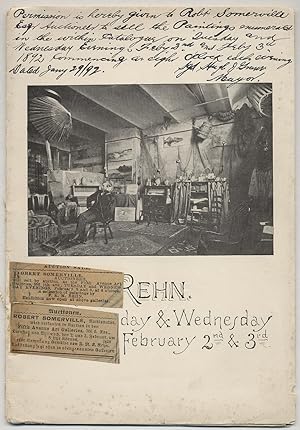 Bild des Verkufers fr Catalogue of Paintings of F.K.M. Rehn, of New York. to be sold at auction . Robert Somerville, Auctioneer zum Verkauf von Between the Covers-Rare Books, Inc. ABAA