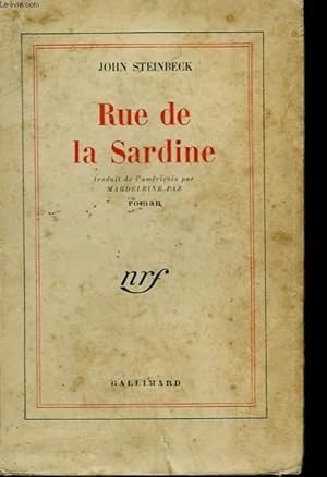 Image du vendeur pour RUE DE LA SARDINE. mis en vente par Le-Livre