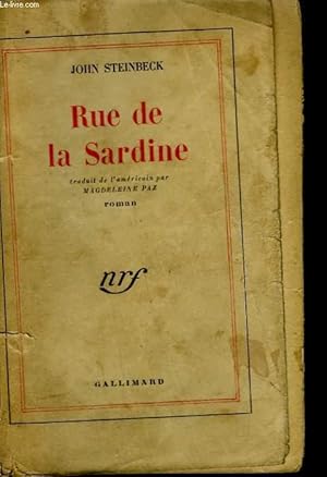 Bild des Verkufers fr RUE DE LA SARDINE. zum Verkauf von Le-Livre
