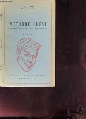 Seller image for METHODE CHEST COURS COMPLET DE MNEMOTECHNIE PRATIQUE TOME4 for sale by Le-Livre