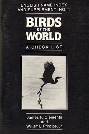 Imagen del vendedor de Birds of the world: a checklist. English name index and Supplement No. 1. a la venta por Andrew Isles Natural History Books