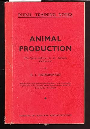 Immagine del venditore per Animal Production with Special References to the Australian Environment - Rural Training Notes venduto da Laura Books