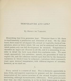 Seller image for Temperature And Life for sale by Legacy Books II