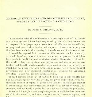Seller image for American Inventions And Discoveries In Medicine, Surgery, And Practical Sanitation for sale by Legacy Books II