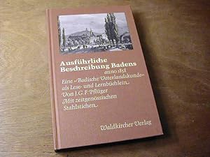 Bild des Verkufers fr Ausfhrliche Beschreibung Badens anno 1858. Eine "Badische Vaterlandskunde" als Lese- u. Lernbchlein - Badische Reihe 4 zum Verkauf von Antiquariat Fuchseck