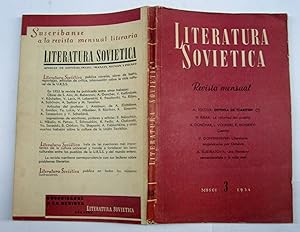 Imagen del vendedor de Literatura Sovitica. Marzo De 1954 a la venta por La Social. Galera y Libros