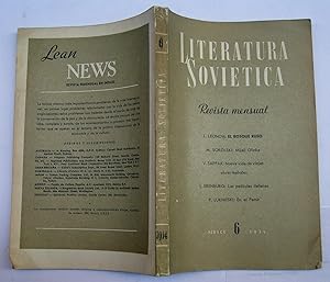 Imagen del vendedor de Literatura Sovitica. Junio De 1954 a la venta por La Social. Galera y Libros