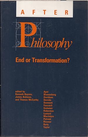 Seller image for After Philosophy: End or Transformation? for sale by Jonathan Grobe Books