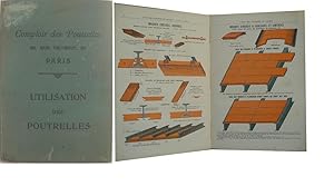 Utilisation des poutrelles. Planchers métalliques, pans de fer, clotures, etc.