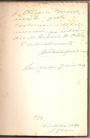 Imagen del vendedor de LA TIERRA ENCENDIDA. Poemas. Ilustraciones de Amadeo dell'Acqua [Firmado / Signed] a la venta por Buenos Aires Libros