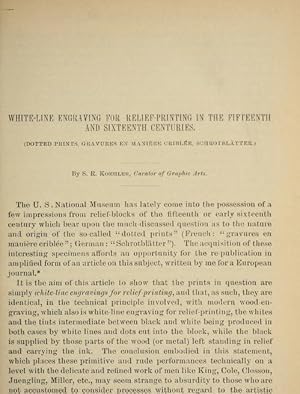 Seller image for White - Line Engraving For Relief - Printing In The Fifteenth And Sixteenth Centuries for sale by Legacy Books II