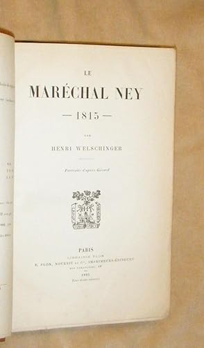LE MARÉCHAL NEY - 1815.