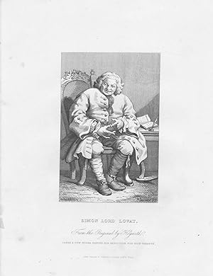 GRABADO - SIMON LORD LOVAT. Taken a Few Hours Before His Execution for High Treason