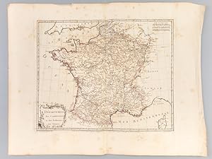 Départemens des Commissaires et des Trésoriers des Guerres [ Carte extraite de l'atlas "La France...