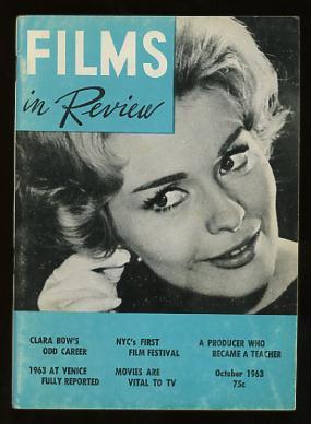 Bild des Verkufers fr Films in Review (October 1963) [cover: Jean Seberg in IN THE FRENCH STYLE] zum Verkauf von ReadInk, ABAA/IOBA