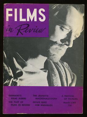 Bild des Verkufers fr Films in Review (March 1965) [cover: Max von Sydow in THE GREATEST STORY EVER TOLD] zum Verkauf von ReadInk, ABAA/IOBA