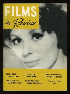 Bild des Verkufers fr Films in Review (February 1966) [cover: Irina Demick in MALE COMPANION] zum Verkauf von ReadInk, ABAA/IOBA