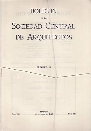 Seller image for BOLETN DE LA SOCIEDAD CENTRAL DE ARQUITECTOS AO VIII for sale by Librera Torren de Rueda