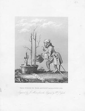 GRABADO - TAIL-PIECE TO THE ARTISTS CATALOGUE 1761