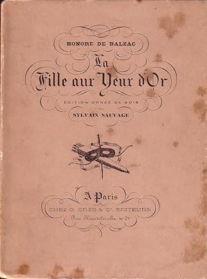 Imagen del vendedor de LA FILLE AUX YEUX D'OR a la venta por Librairie l'Aspidistra