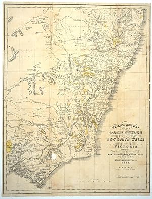 Philip's New Map of the Gold Fields of New South Wales and Part of Victoria comprising all the Re...