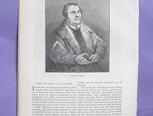 Bild des Verkufers fr The Country Of Luther zum Verkauf von Legacy Books II
