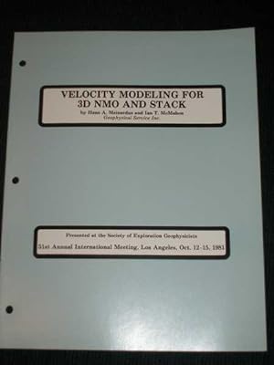 Velocity Modeling for 3D NMO and Stack