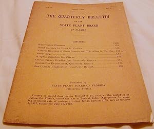 The Quartly Bulletin of The STate Plant Board of Florida Vol. V No. 3, April 1921
