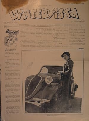 Settimanale l'intervista - anno XVIII n. 46 - domenica 22 novembre 1936 anno XVI