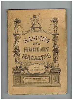 Bild des Verkufers fr HARPER'S NEW MONTHLY MAGAZINE. October 1886 zum Verkauf von Jim Hodgson Books