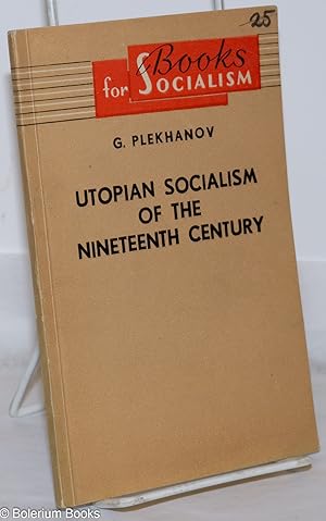 Imagen del vendedor de Utopian Socialism of the Nineteenth Century a la venta por Bolerium Books Inc.