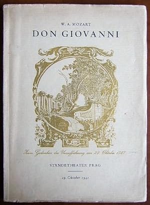 Don Giovanni. Diese Blätter dienen dem Gedenken an die Uraufführung im Prager Ständetheater am 29...