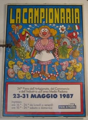 LA CAMPIONARIA MANIFESTO DI JACOVITTI (fiere di Parma maggio 1987), Parma, Fiere di Parma, 1987