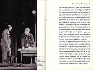 Image du vendeur pour Schiller Theater Werkstatt Berlin, Spielzeit 1966 / 1967. Heft 177. Programmheft. Aus dem Inhalt: 'Das Gesprch', Erstauffhrung in deutscher Sprache von Claude Mauriac, deutsche bersetzung: Erika und Elmar Tophoven. Insz.: Dieter Reible, mit: Gisela Mattishent, Carl Raddatz, Christa Witsch, Claus Hofer, Winfried Buchner / Beim Betrachten alter Familienfotos - von Claude Mauriac. / Vita C. Mauriac. / Fotos des Ensembles. / Inszenierungsfotos. mis en vente par Antiquariat Carl Wegner