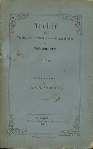 Image du vendeur pour Koch-Wiechmann 'Die Mollusken-Fauna des Sternberger Gesteins im Meklenburg' / Wiechmann 'Conchyliologische Mittheilungen'. mis en vente par Antiquariat Carl Wegner