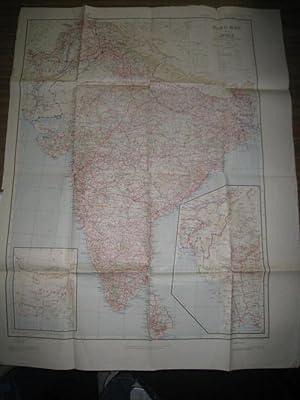 Imagen del vendedor de Road map of India and adjacent countries. Scale 1 : 3 168 000. Published 1942. Reg. No. 2098. Mastab 1 : 3 168 000. a la venta por Antiquariat Carl Wegner