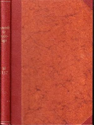 Seller image for Zeitschrift fr Psychologie mit Zeitschrift fr angewandte Psychologie und Charakterkunde. Band 161 zugleich Zeitschrift fr angewandte Psychologie, Band 71. Komplett in 4 Heften. for sale by Antiquariat Carl Wegner