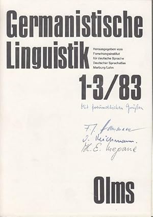 Immagine del venditore per Konzeption zu einem Internationalen Handbuch der Lexikographie. Studien zur neuhochdeutschen Lexikographie IV. (= Germanistische Linguistik 1-3 / 3): venduto da Antiquariat Carl Wegner