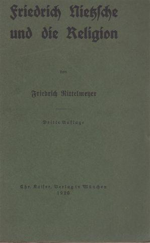 Imagen del vendedor de Friedrich Nietzsche und die Religion : Vier Vortrge. a la venta por Antiquariat Carl Wegner