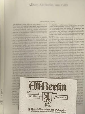 Bild des Verkäufers für Berlin-Archiv. Lieferung BE 01265: Album Alt - Berlin, um 1900. - Faksimile zum Verkauf von Antiquariat Carl Wegner