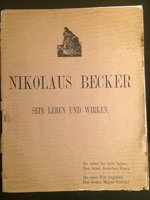 Bild des Verkufers fr Sein Leben und Wirken. Festschrift erschienen gelegentlich der Feier der Herrichtung der Grabsttte des Dichters zu Hnshoven am 13. August 1899. Bearbeitet im Auftrag des Komitees von Siegfried Waldenburg. zum Verkauf von Antiquariat Cassel & Lampe Gbr - Metropolis Books Berlin