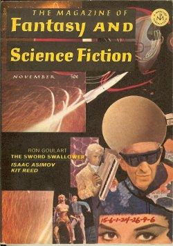 Imagen del vendedor de The Magazine of FANTASY AND SCIENCE FICTION (F&SF): November, Nov. 1967 ("The Sword Swallower") a la venta por Books from the Crypt