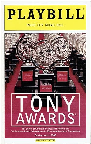 Playbill - 56th Annual Tony Awards - June 2, 2002