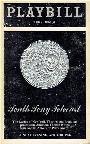 Playbill - Tenth Tony Telecast - The 30th Annual Antoinette Perry Awards - April 18, 1976