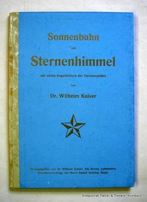 Sonnenbahn und Sternenhimmel mit vielen Kugelbildern der Sternensphäre. Basel, Geering, o.J. (ca....